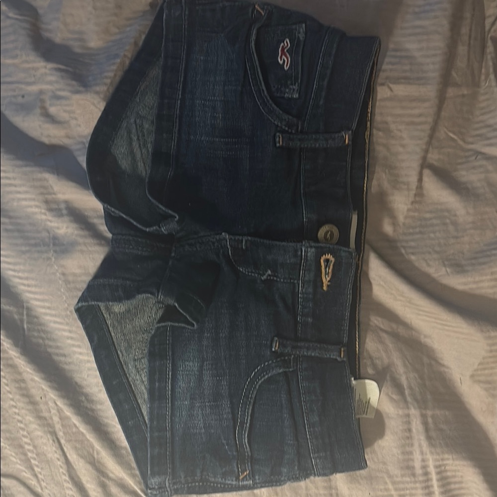 Dark Blue Denim Shorts